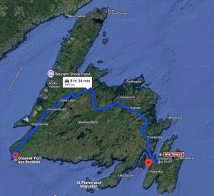 Driving from Port Aux BAsques to Whiteway via the Trans Canada Highway